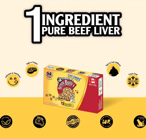 Benny Bully's Gâteries pour chat - Smart Packs Mini - Foie de boeuf 23 gr – Image 3