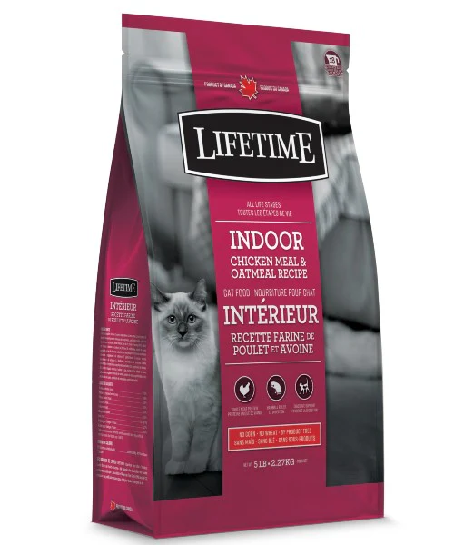Nourriture Trouw Nutrition LifeTime pour chat d'intérieur - Poulet / avoine