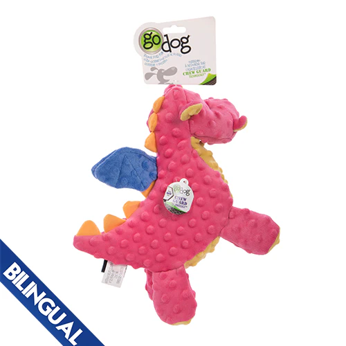 Jouet Go Dog Chew Guard résistant, dragon corail – Image 2